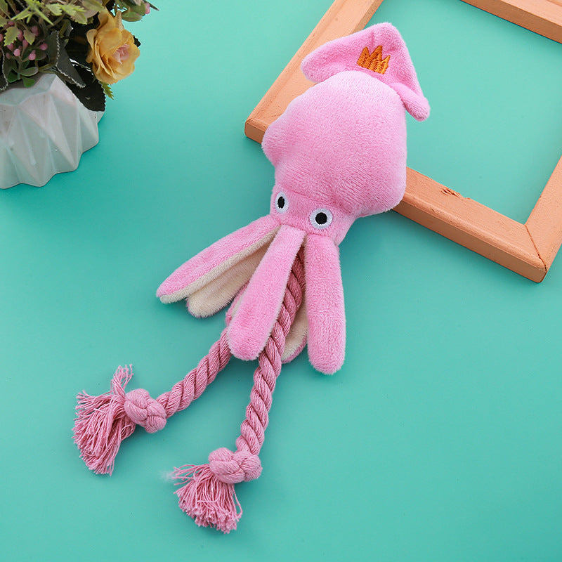 Octopus Cotton String Pet Toy – Teeth Cleaning & Interactive