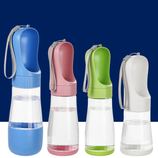 2-in-1 Dog Water Bottle & Food Dispenser – Portable