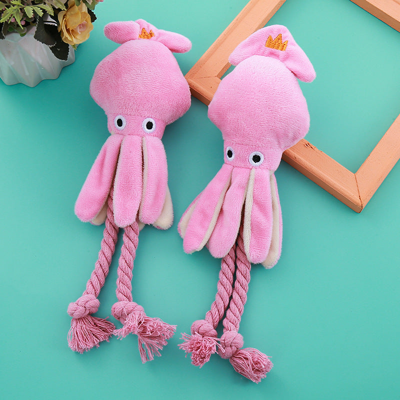 Octopus Cotton String Pet Toy – Teeth Cleaning & Interactive