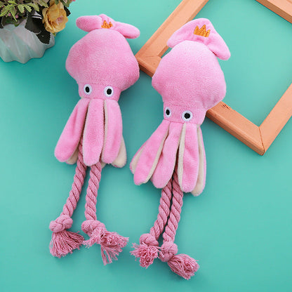 Octopus Cotton String Pet Toy – Teeth Cleaning & Interactive