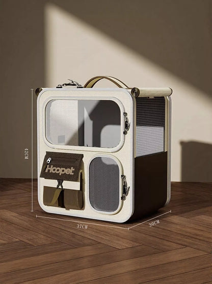 Rolling Pet Carrier with Telescopic Handle