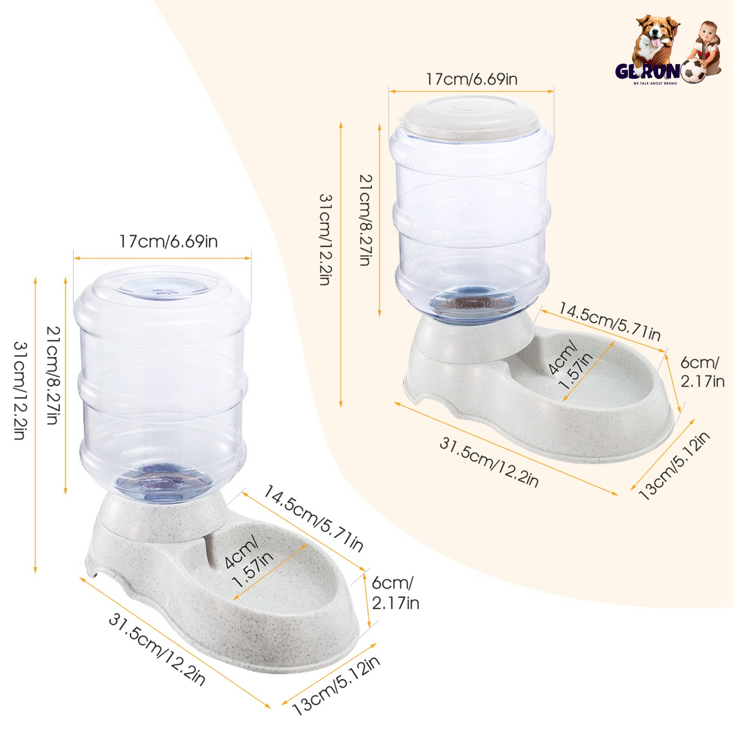 3.5L / 1Gal Pet Water Dispenser – Automatic Hydration