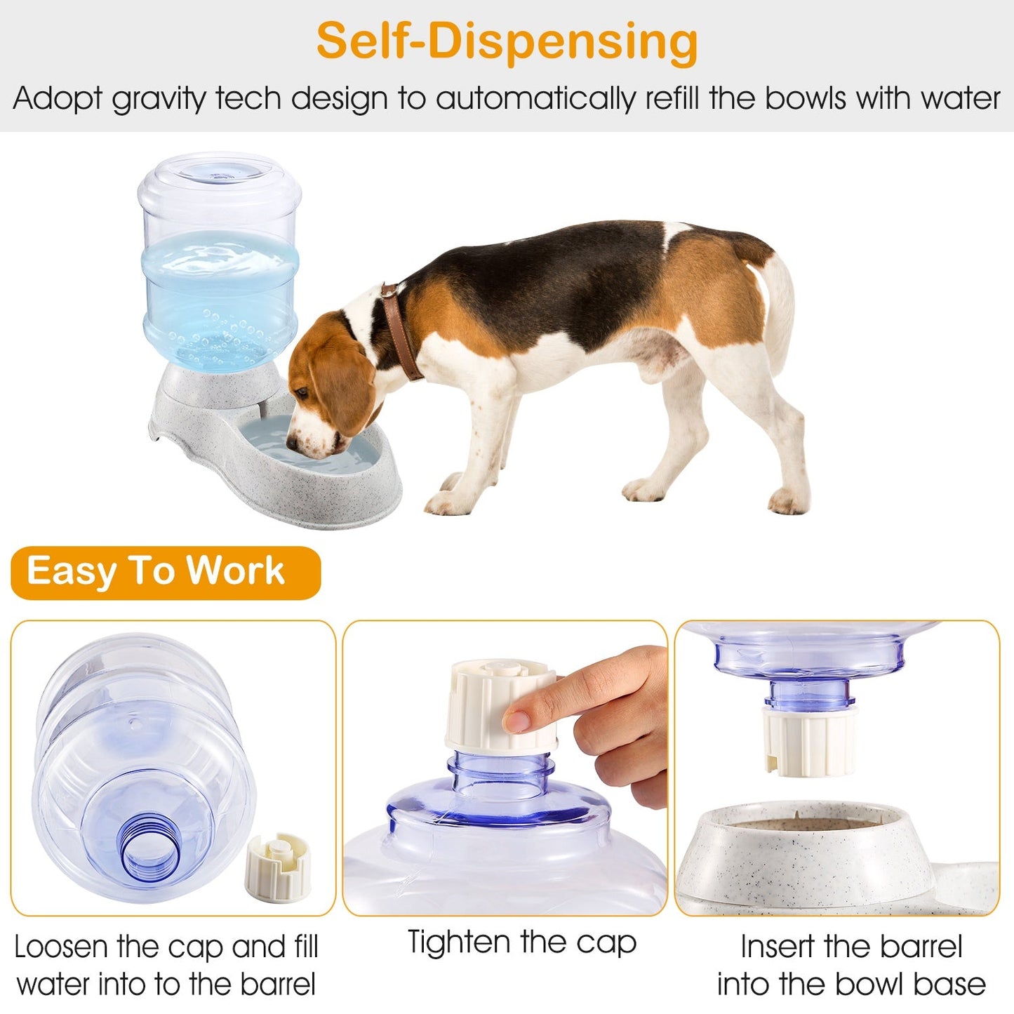 3.5L / 1Gal Pet Water Dispenser – Automatic Hydration