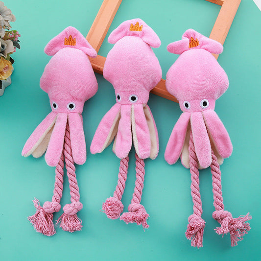Octopus Cotton String Pet Toy – Teeth Cleaning & Interactive