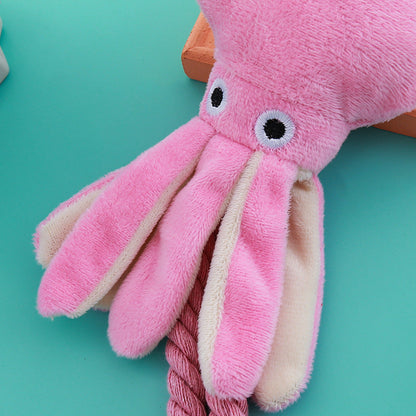 Octopus Cotton String Pet Toy – Teeth Cleaning & Interactive
