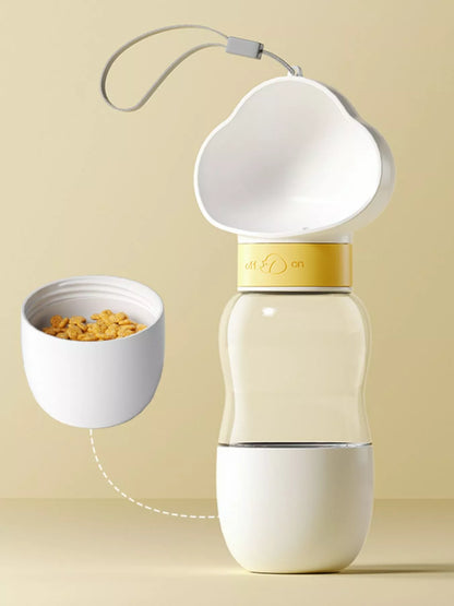 Portable 2-in-1 Pet Water and Food Bowl