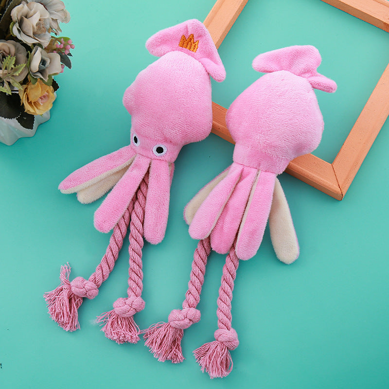 Octopus Cotton String Pet Toy – Teeth Cleaning & Interactive