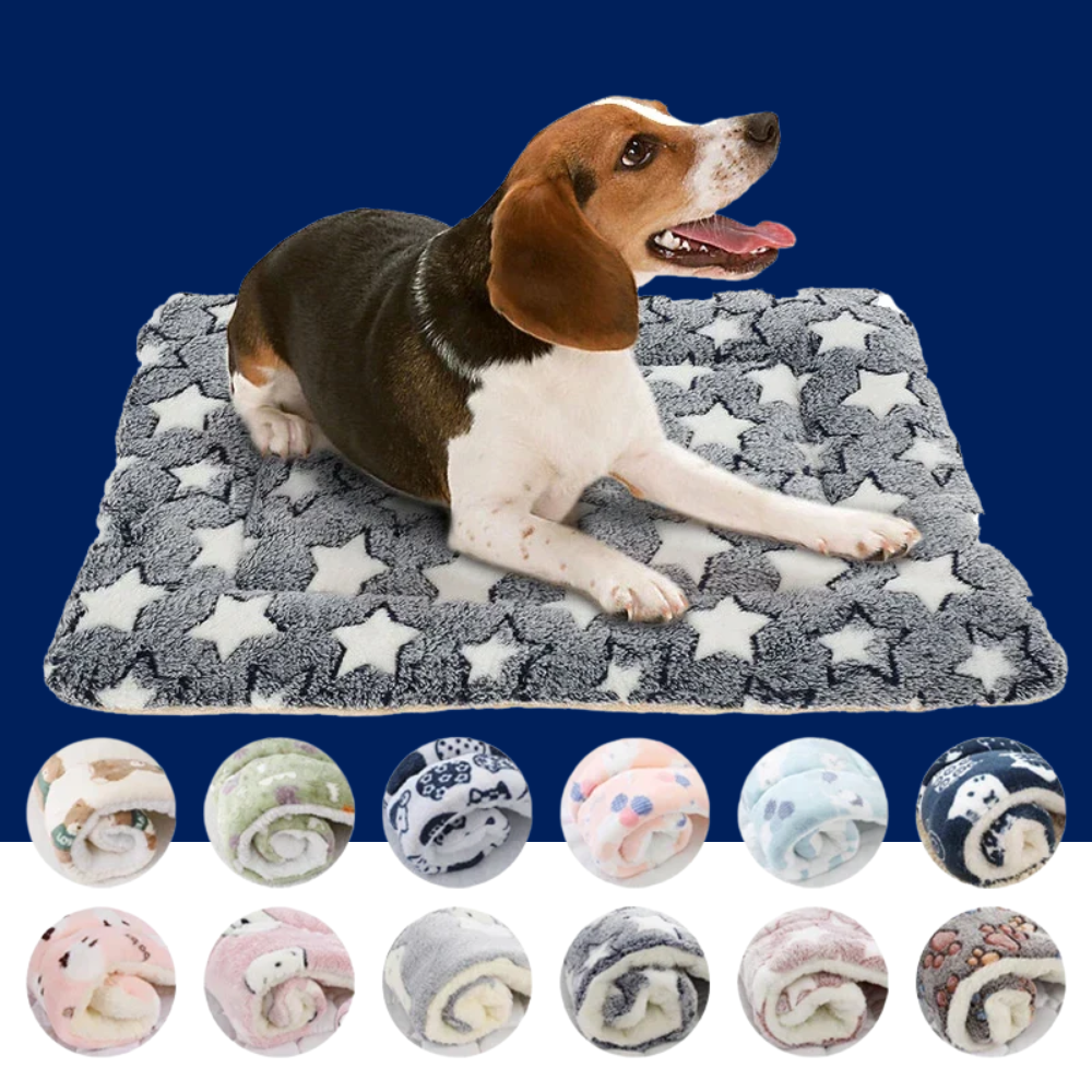 Flannel Pet Sleeping Mat & Dog Bed for Crates