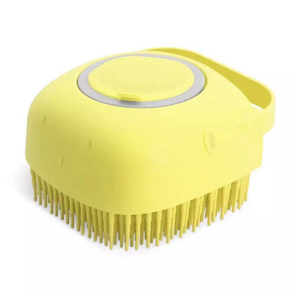 2-in-1 Pet Bath & Massage Brush – Silicone Grooming Tool