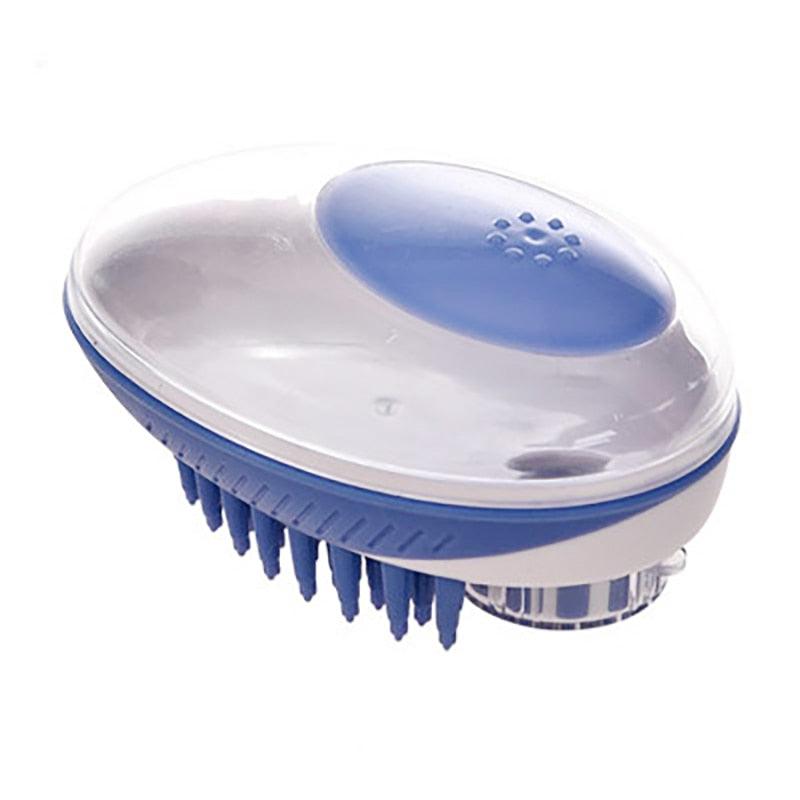 2-in-1 Pet Bath & Massage Brush – Silicone Grooming Tool