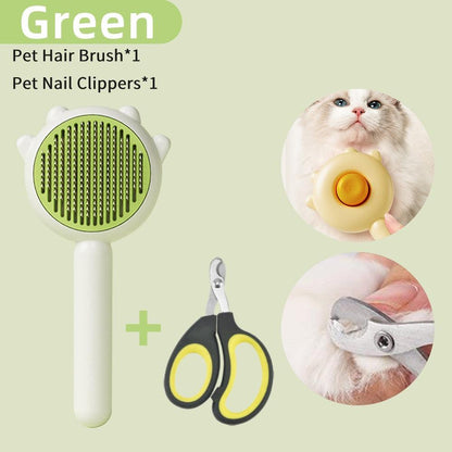 Cat & Dog Grooming Comb – Hair Removal & Massage Brush