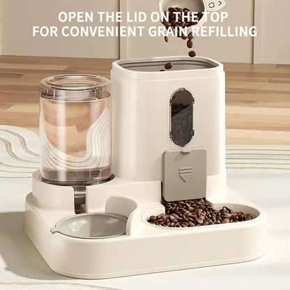2-in-1 Automatic Pet Food & Water Dispenser