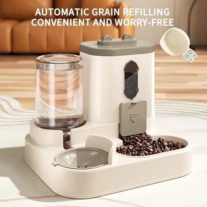 2-in-1 Automatic Pet Food & Water Dispenser