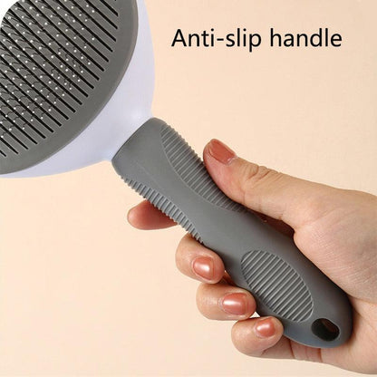 Self-Cleaning Pet Hair Remover Brush – Dog & Cat Grooming