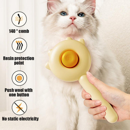 Cat & Dog Grooming Comb – Hair Removal & Massage Brush