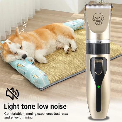 Pet Hair Clipper Grooming Trimmer Set – Professional Cordless Clippers
