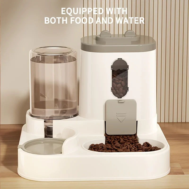 2-in-1 Automatic Pet Food & Water Dispenser