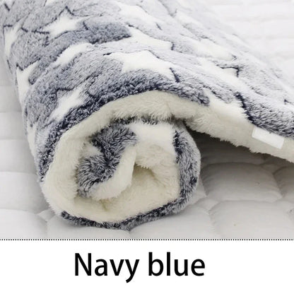 Flannel Pet Sleeping Mat & Dog Bed for Crates
