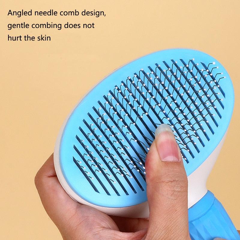 Self-Cleaning Pet Hair Remover Brush – Dog & Cat Grooming