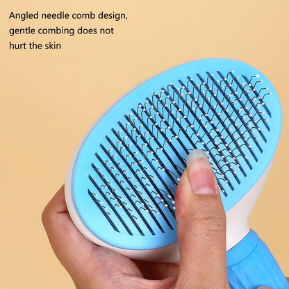 Self-Cleaning Pet Hair Remover Brush – Dog & Cat Grooming