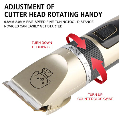 Pet Hair Clipper Grooming Trimmer Set – Professional Cordless Clippers