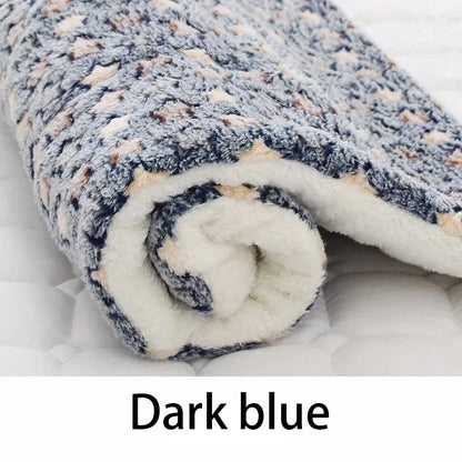 Flannel Pet Sleeping Mat & Dog Bed for Crates