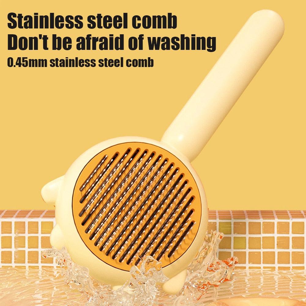 Cat & Dog Grooming Comb – Hair Removal & Massage Brush