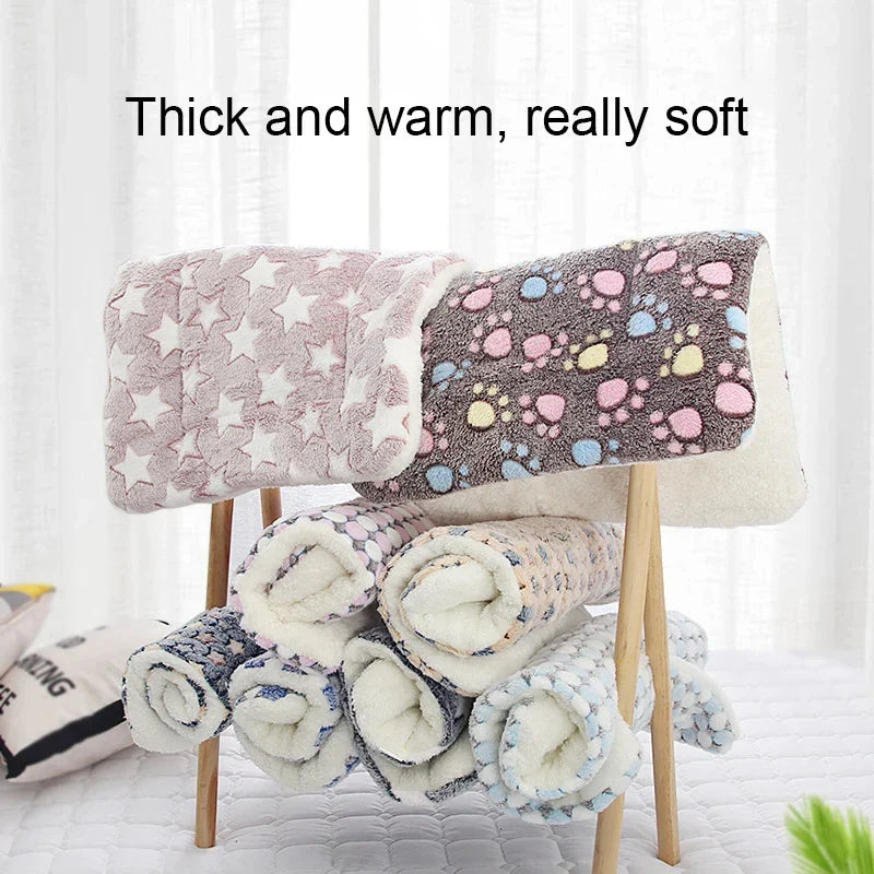 Flannel Pet Sleeping Mat & Dog Bed for Crates