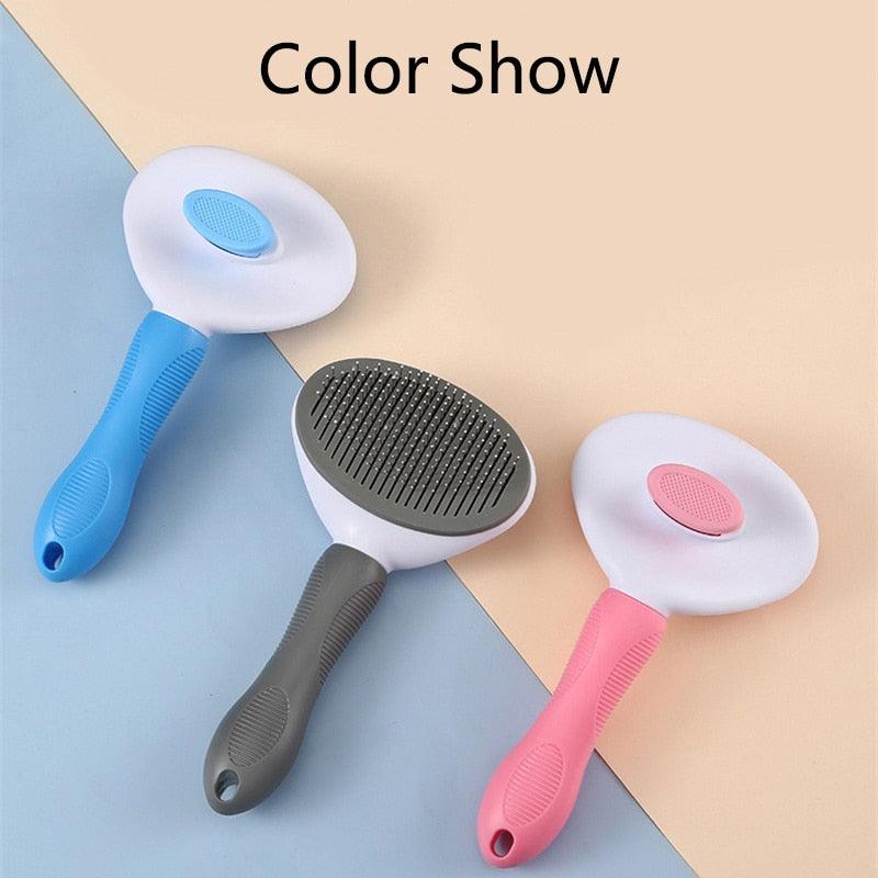 Self-Cleaning Pet Hair Remover Brush – Dog & Cat Grooming