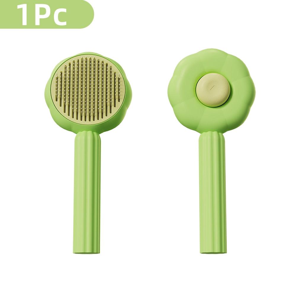 Cat & Dog Grooming Comb – Hair Removal & Massage Brush