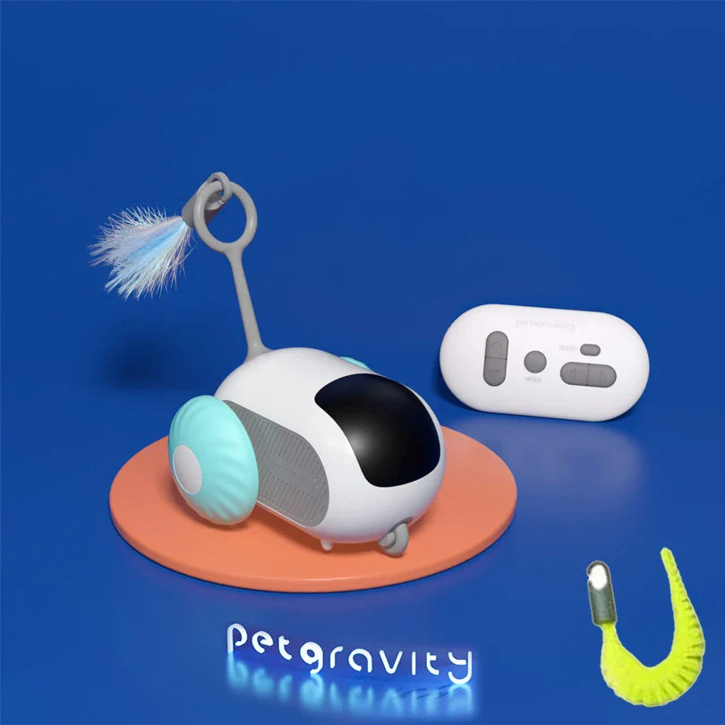 Smart Interactive Pet Car Toy – Remote Moving Toy for Cats & Dogs