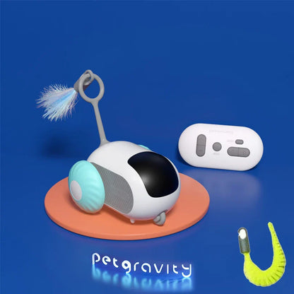 Smart Interactive Pet Car Toy – Remote Moving Toy for Cats & Dogs