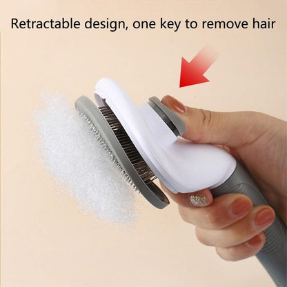 Self-Cleaning Pet Hair Remover Brush – Dog & Cat Grooming