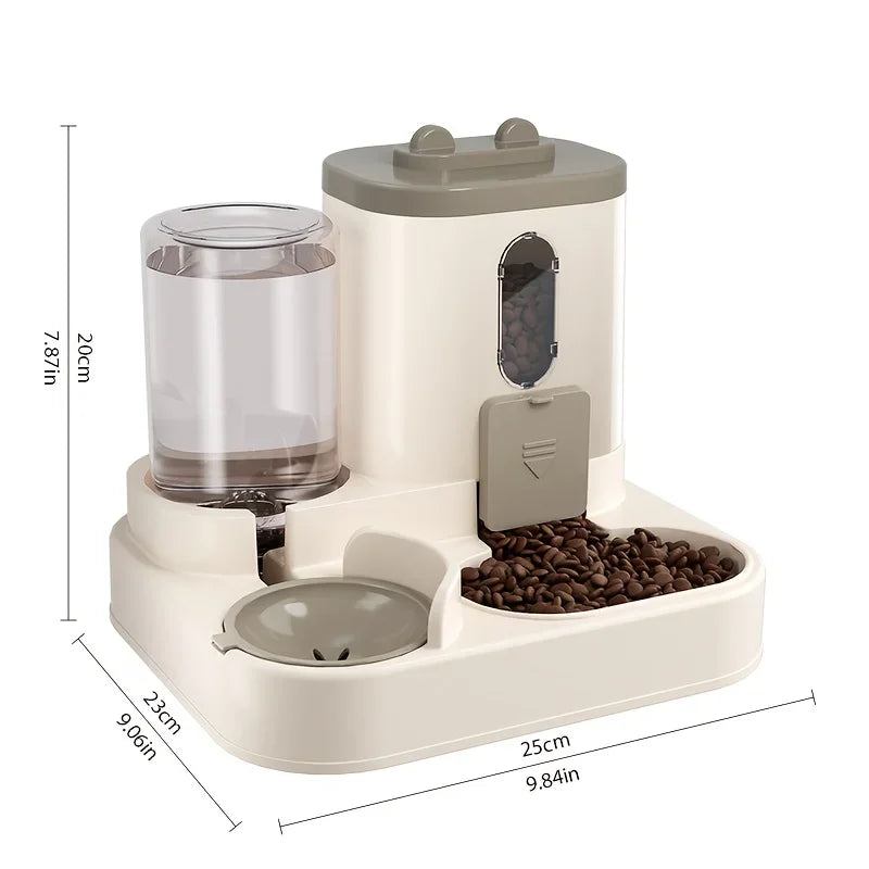 2-in-1 Automatic Pet Food & Water Dispenser