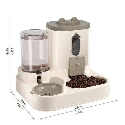2-in-1 Automatic Pet Food & Water Dispenser