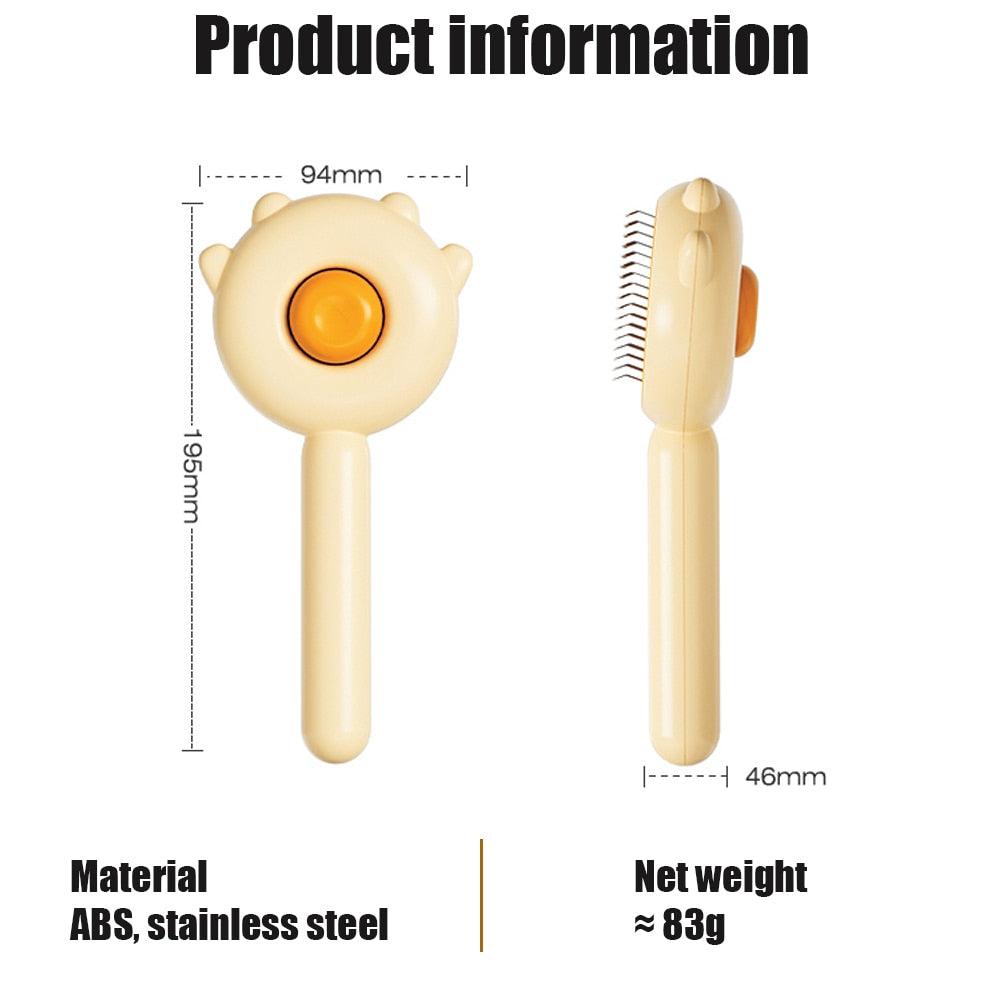 Cat & Dog Grooming Comb – Hair Removal & Massage Brush