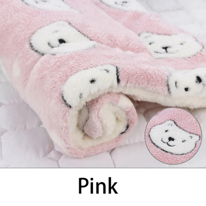 Flannel Pet Sleeping Mat & Dog Bed for Crates