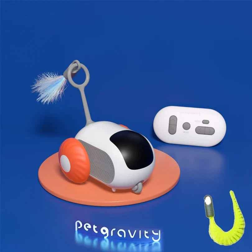 Smart Interactive Pet Car Toy – Remote Moving Toy for Cats & Dogs