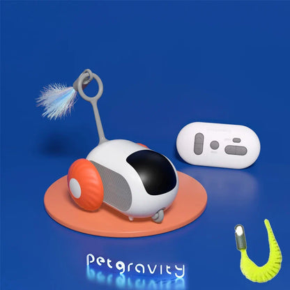 Smart Interactive Pet Car Toy – Remote Moving Toy for Cats & Dogs