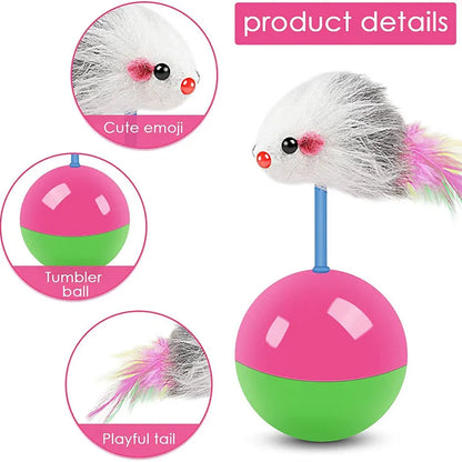 Cat Toys Set – Mouse & Teasing Interactive Pet Toys