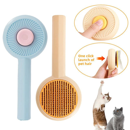 Cat & Dog Grooming Comb – Hair Removal & Massage Brush