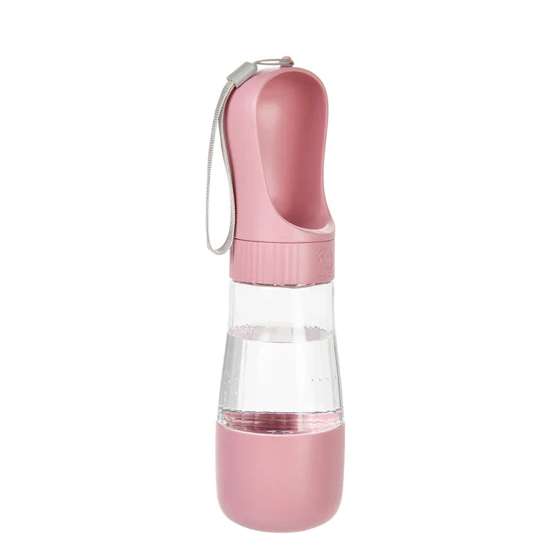 2-in-1 Dog Water Bottle & Food Dispenser – Portable