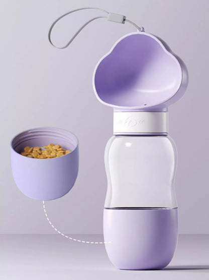 Portable 2-in-1 Pet Water and Food Bowl