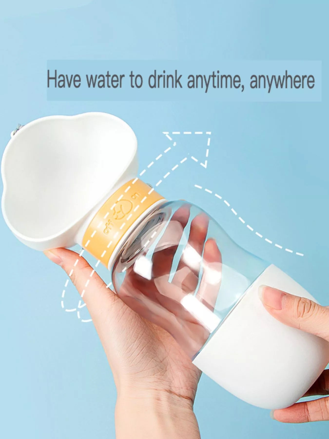 Portable 2-in-1 Pet Water and Food Bowl