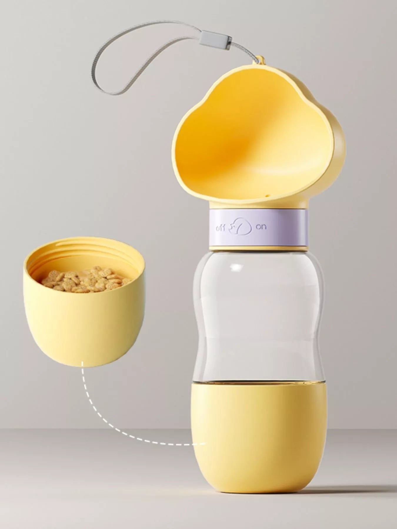 Portable 2-in-1 Pet Water and Food Bowl