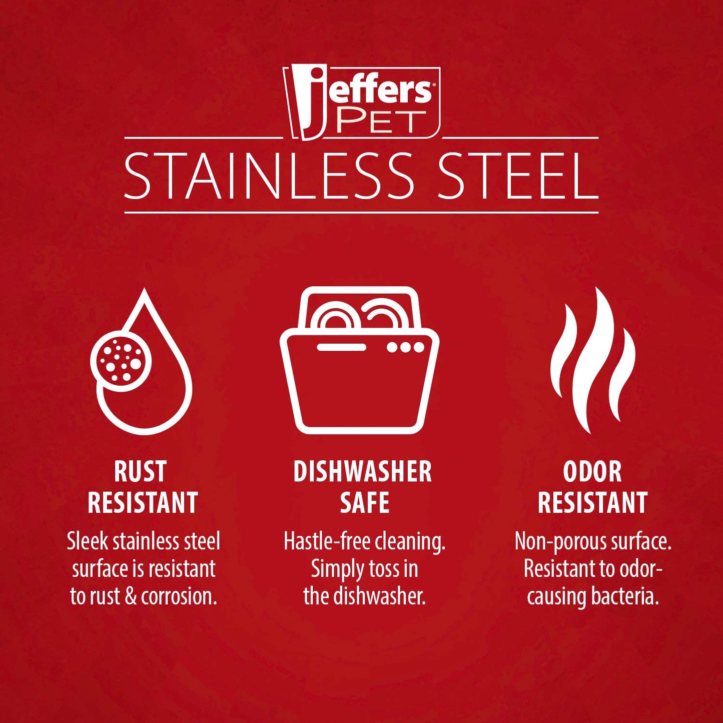 Stainless Steel No Tip Pet Bowl Anti Skid Rubber Base