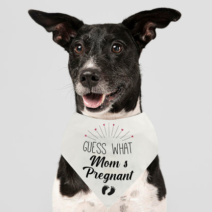 “Guess” Pregnancy Announcement Dog Bandana