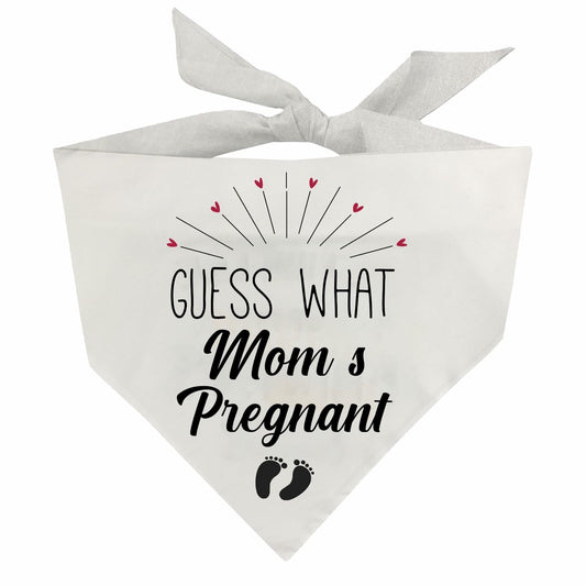 “Guess” Pregnancy Announcement Dog Bandana