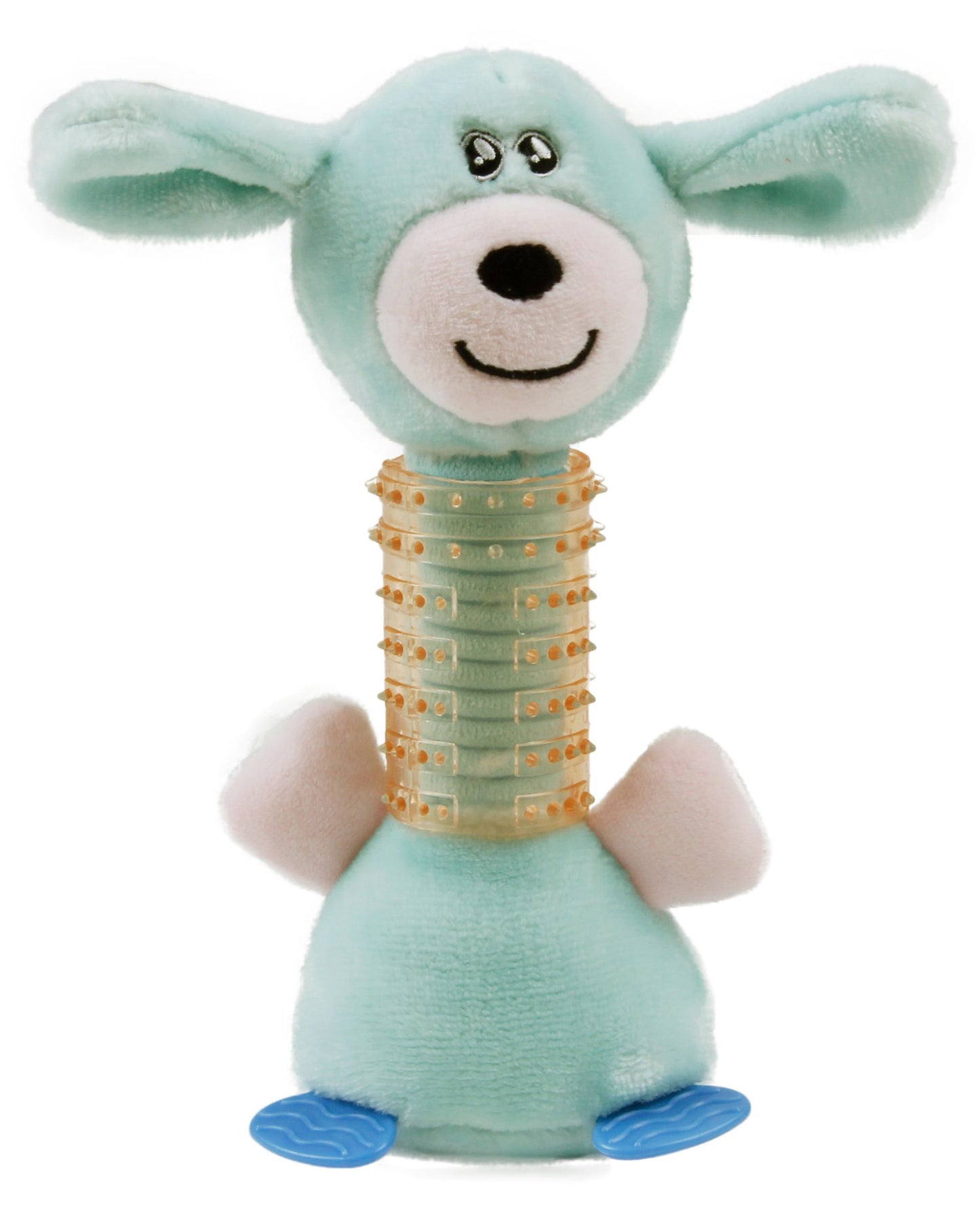 Totty-Chew Plush & Rubber Squeaky Pet Teething Toy