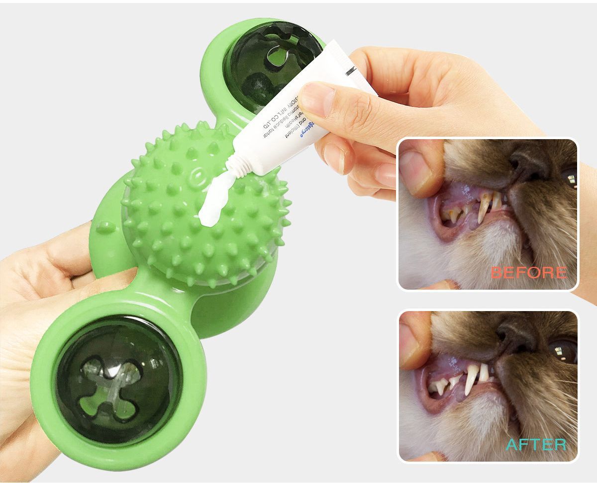 Windmill Spinning Cat Toy – Suction Cup Interactive Fun